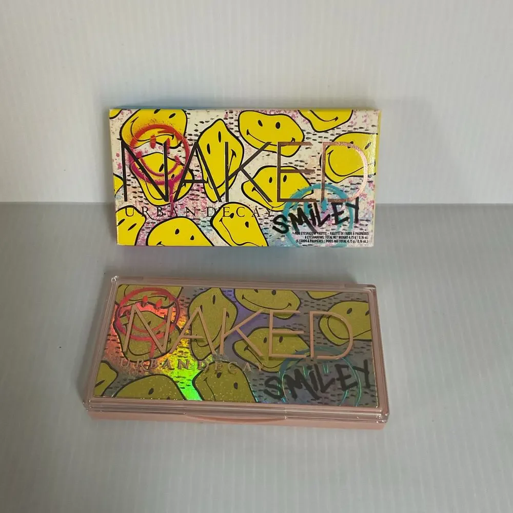Urban Decay x Smiley Naked Mini Eyeshadow Palette – Bright & Neutral Colors NIB